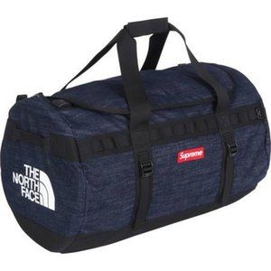 SUPREME BASE CAMP DENIM DUFFLE SS15